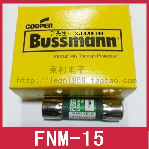 

[SA]US Cooper Bussmann fuses FUSETRON delay fuse FNM-15 15A 250V--10PCS/LOT