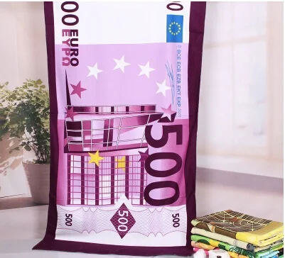 Microfiber Fabric Флаг Пляжное Полотенце США Английский Юнион Джек Канада, Европа и США полотенца с долларом RN305 - Цвет: Microfiber Fabric