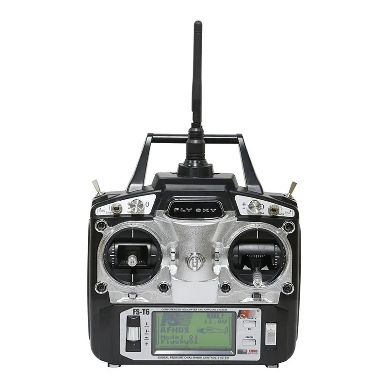 Радиоуправляемый передатчик Flysky с ЖК экраном 6 каналов 2 4g + приемник FS R6B