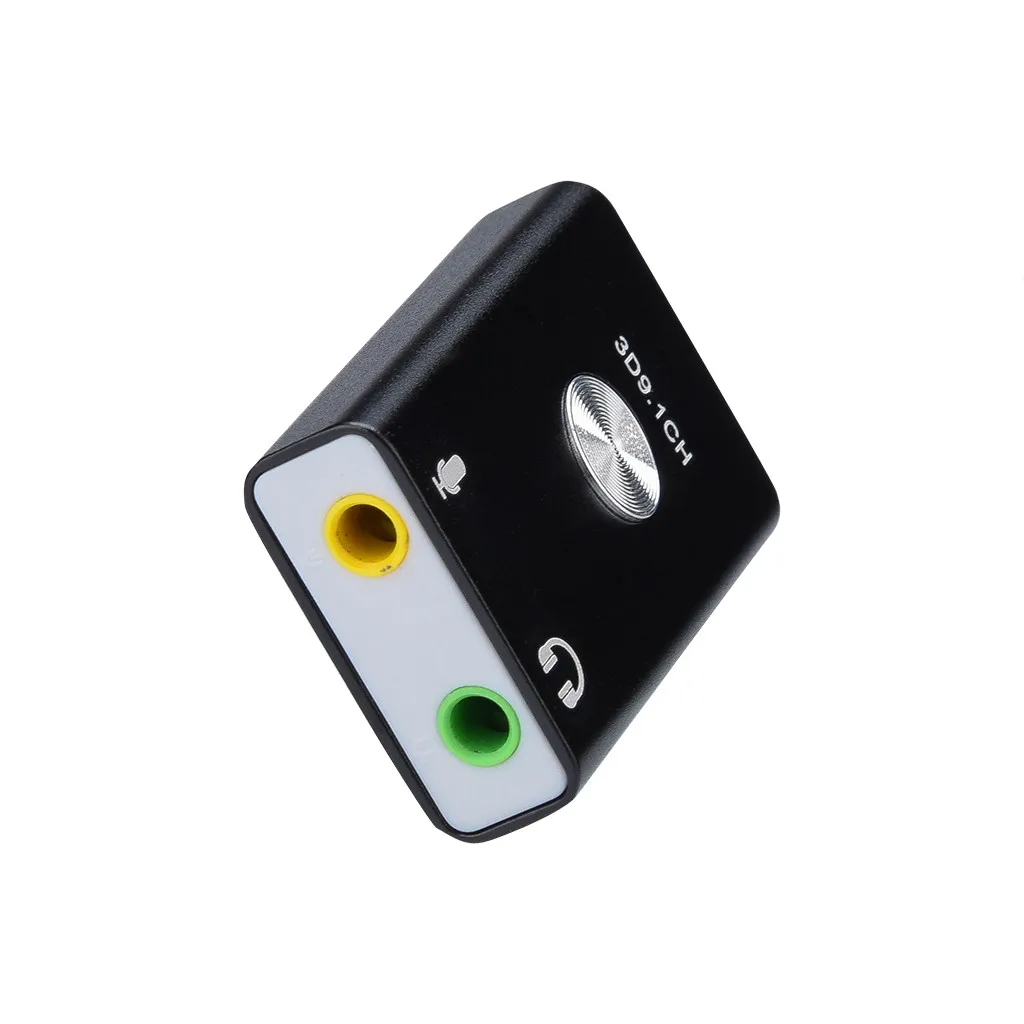 Внешний аудио адаптер USB Type C для наушников звуковая карта HIFI Magic Voice 9 1 3D CH ноутбука