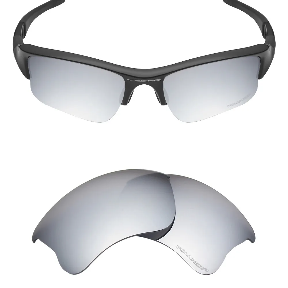 

SNARK поляризованные противоударные Сменные линзы для очков Oakley Flak Jacket XLJ Серебристые титановые солнцезащитные очки