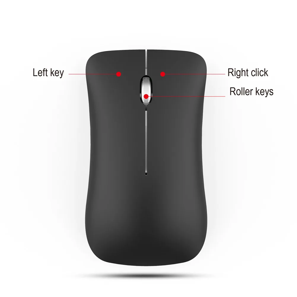 Модная Двухрежимная Bluetooth 2,4G Беспроводная игровая мышь 1600 dpi для ноутбука, компьютера, мыши с usb-приемником, перезаряжаемая батарея