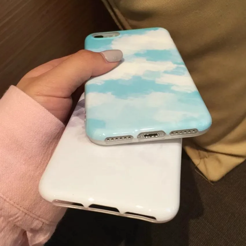 Lpwzhmg силиконовые Чехол для iPhone 7 Plus IMD Роскошный телефон чехол 6 6S 6plus