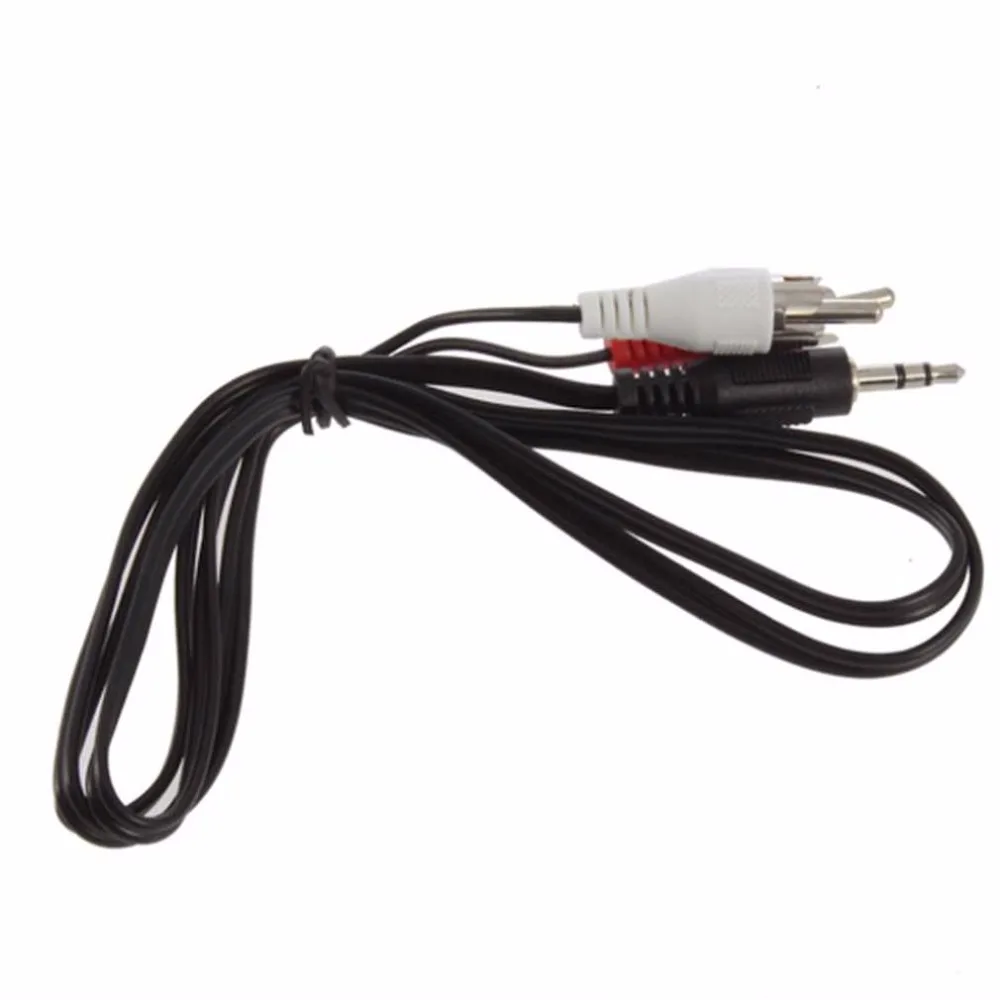 ICOCO 1/8 дюйма 3 5 мм разъем для 2 RCA Мужской стерео аудио наушники гарнитура Y сплиттер