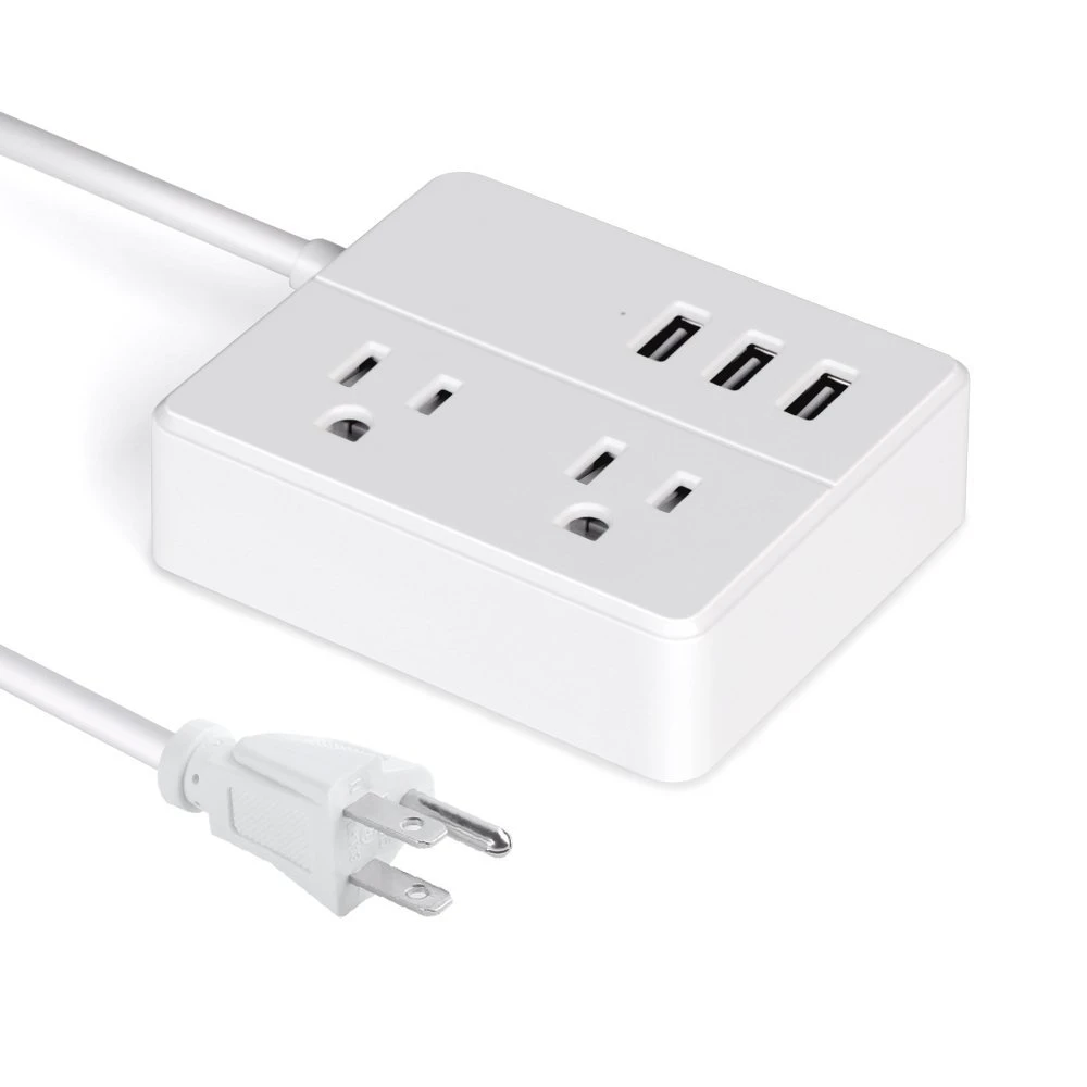 Мини-силовая лента с 3 USB 2 розетками настольная зарядная станция 3,94 фута удлинитель для круизных кораблей, путешествий, мульти разъем, удлинитель