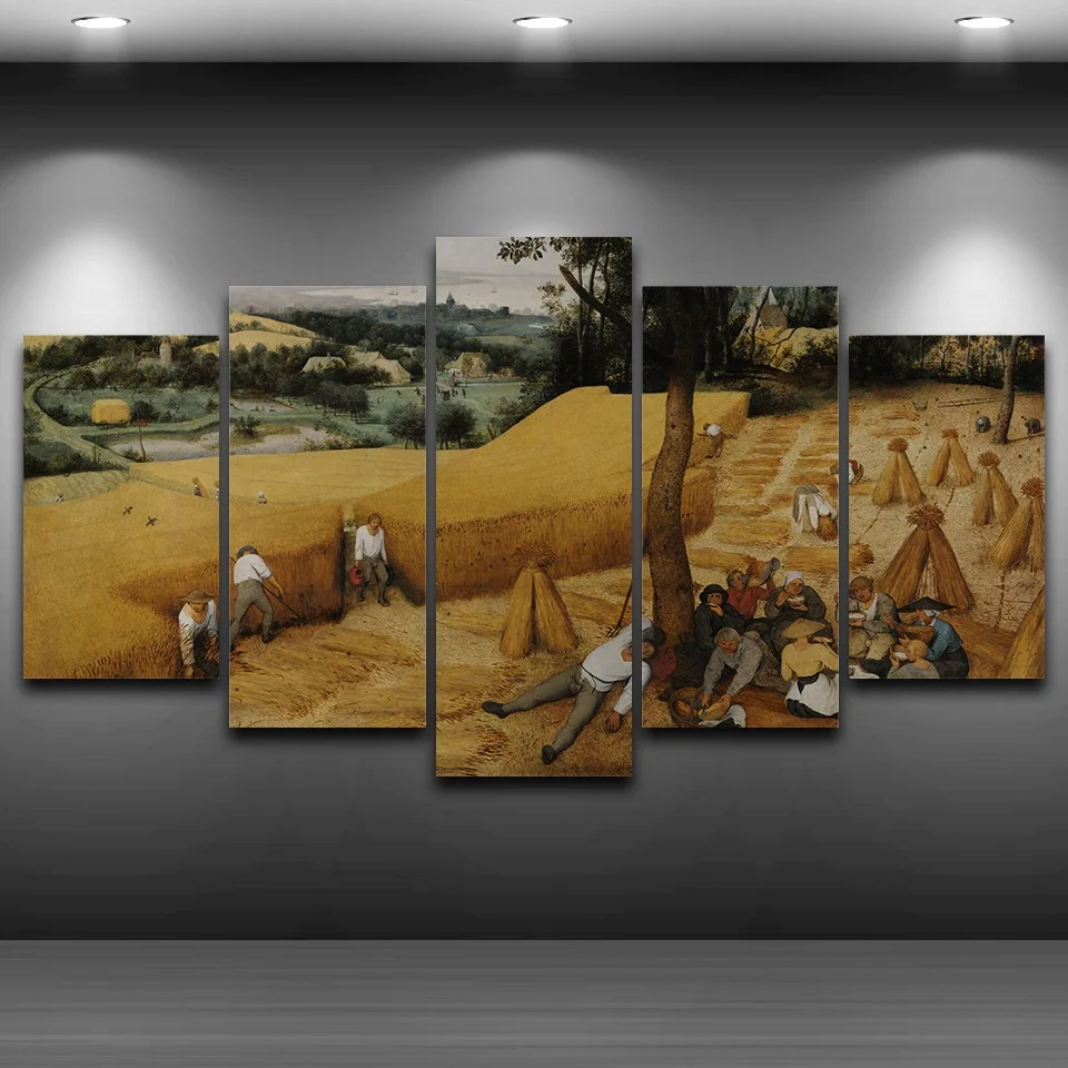 Холст для домашнего декора настенное искусство 5 панелей картина старого Питера