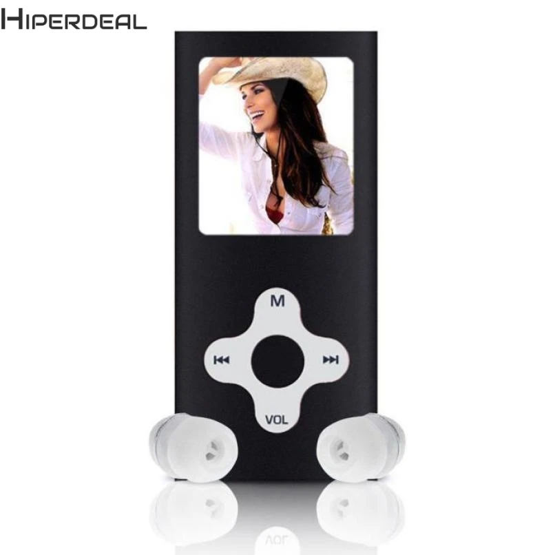 Тонкий цифровой mp3 плеер Hiperdeal 8 ГБ ЖК экран 1 дюйма FM радио|MP3-плееры| |