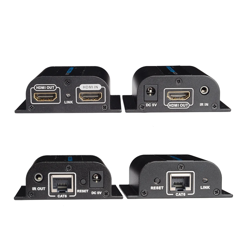 LKV372Pro 1080P удлинитель с петлей и ИК повторителем кабеля по Ethernet Cat5e/6 до 60 м RJ45 без