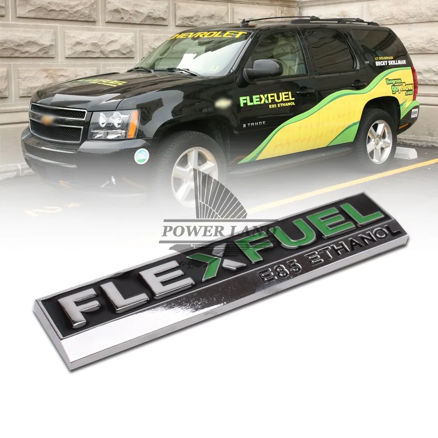 3D металлический FLEXFUEL E85 этанол авто Стайлинг эмблемы наклейки значок наклейка