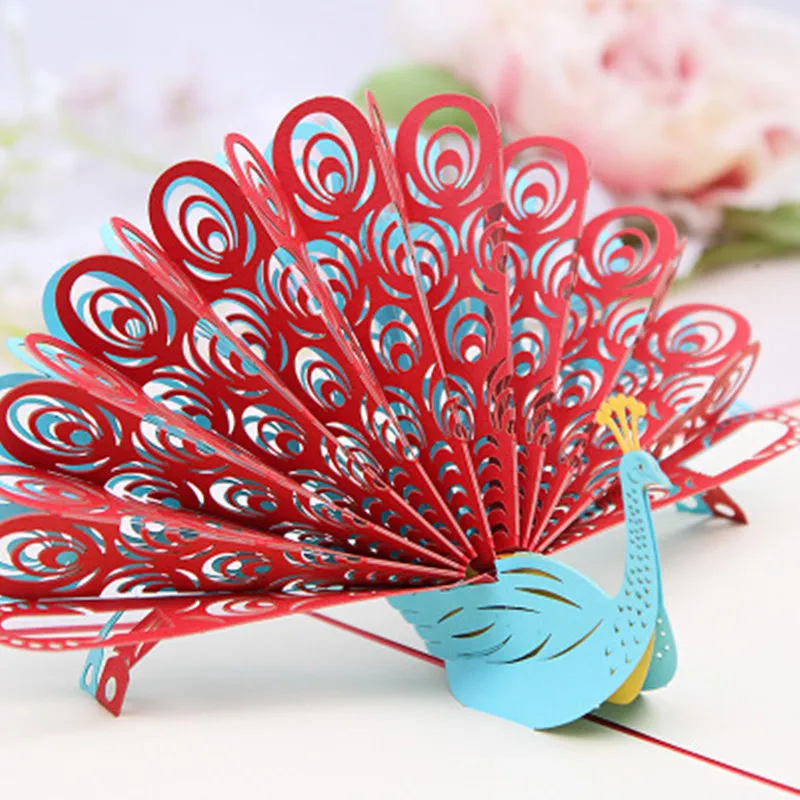 3D Pop Up Romantic Wedding Invitations Valentines Day/anniversary Postcards Greeting Card Laser Cut Handmade Party Supplies | Дом и сад