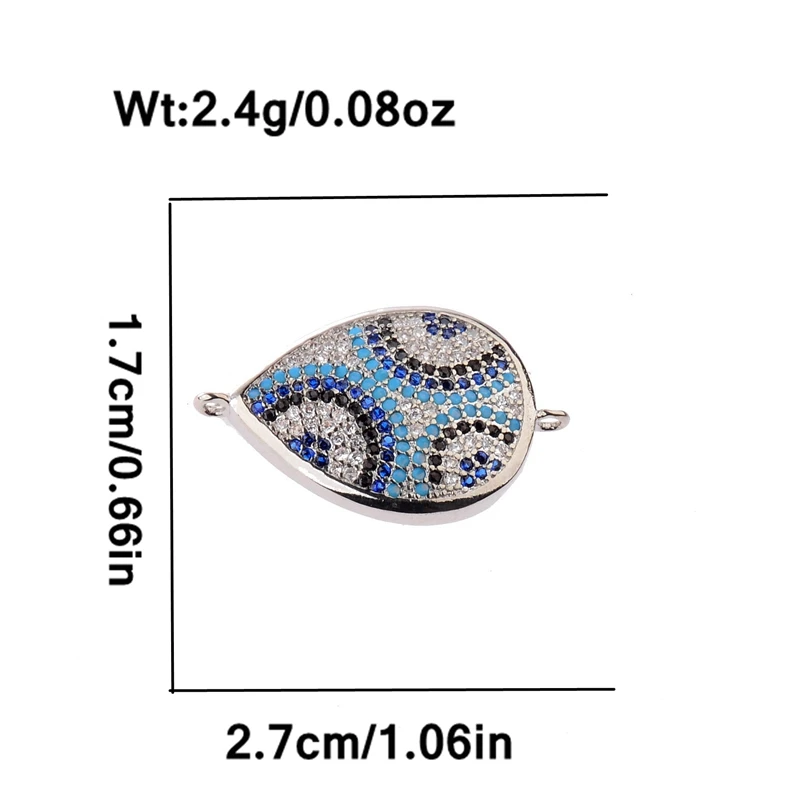 Новинка позолоченные кубические кристаллы циркониевые соединители для ожерелья