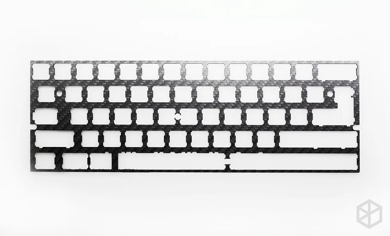V2C FiberPlate 2.25u 60% алюминиевая механическая клавиатура, пластина из углеродного волокна, поддержка xd60 xd64 3,0 v3.0 gh60, поддержка spacebar 3u spacebar - Цвет: V2C FiberPlate 2.25u