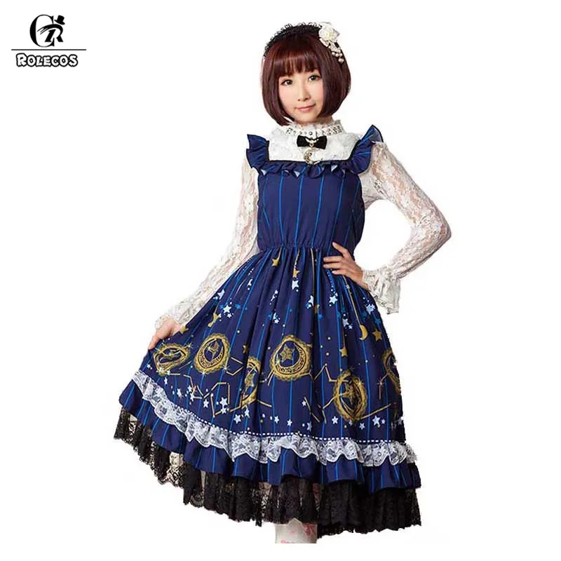 ROLECOS/Черная пятница 2018 винтажное платье в стиле Звездная Луна с волшебным принтом