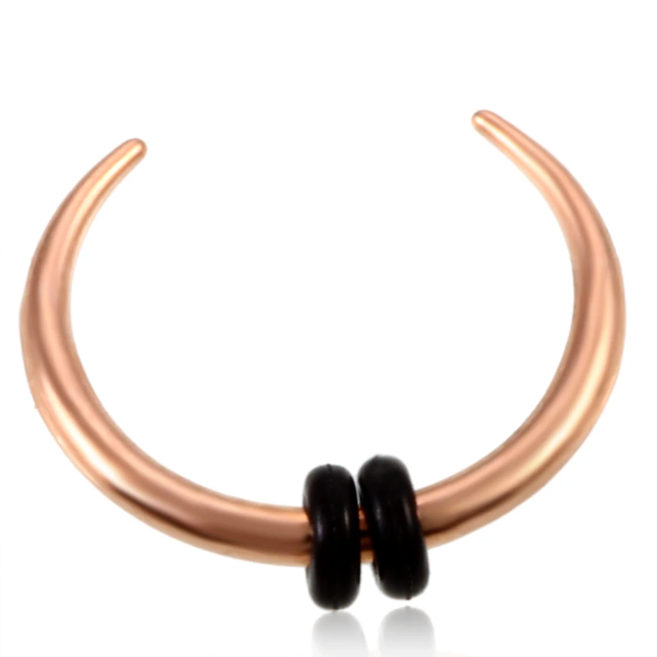 16Gx10mm 14g16g обруч пинхер круглая коническая перегородка кольцо в нос хряща пирсинг серьги ушные перфорированные Украшения для тела - Окраска металла: 16Gx10mm