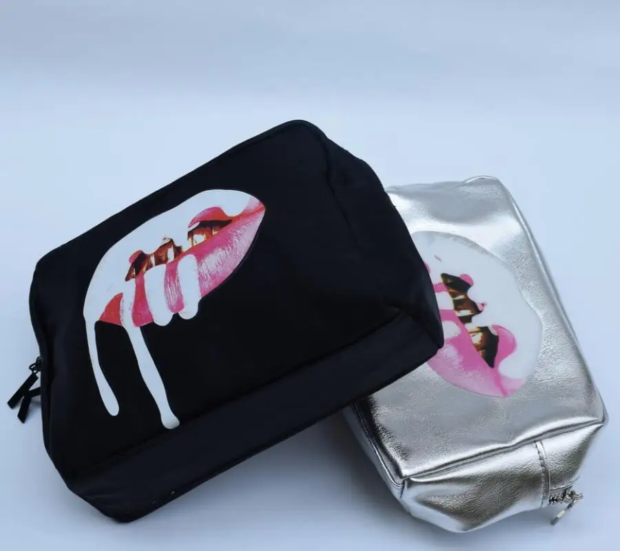Сумка женская многофункциональная портативная с 3d принтом и красным ртом|cosmetic