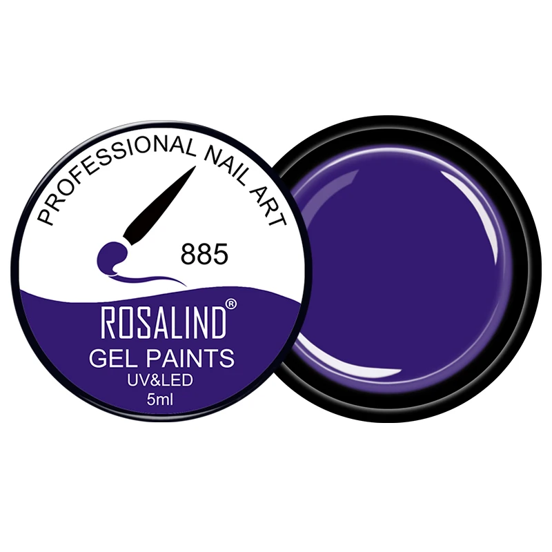 Гель-лак ROSALIND 5 мл чистые цвета УФ 861-890 для ногтей лак маникюра Сделай Сам