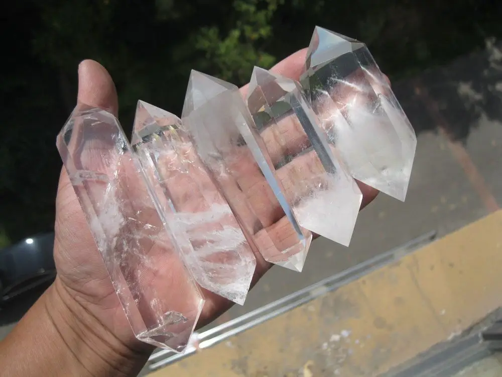 488 фунтов (г) Натуральный прозрачный кварцевый кристалл лечение в две точки | Дом и