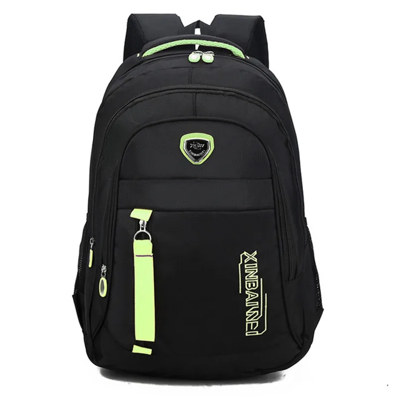 Детский Школьный рюкзак для мальчиков и девочек школьные сумки для мальчиков дорожная сумка через плечо, школьная сумка, рюкзаки для девочек-подростков рюкзак для путешествий - Цвет: green