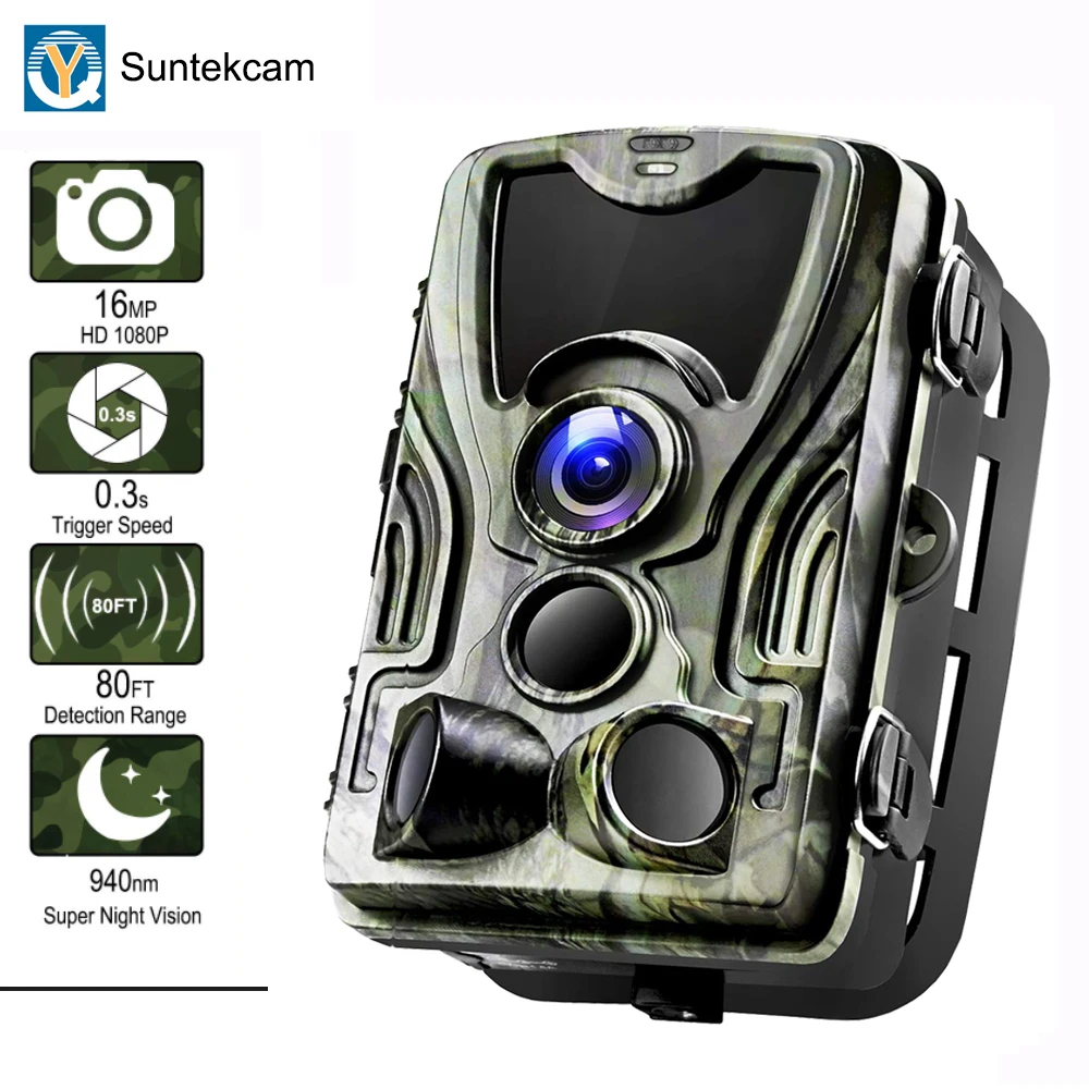 Фотоловушка Suntekcam HC-801M 2G камера для фотоловушки 16 МП SMS/MMS/SMTP IP65 0 3 с триггер времени