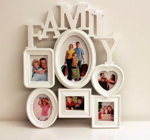 European 6-piece Creative Photo Frame Combination Vintage Family Hanging Picture Wall Frames Home Decoration | Дом и сад
