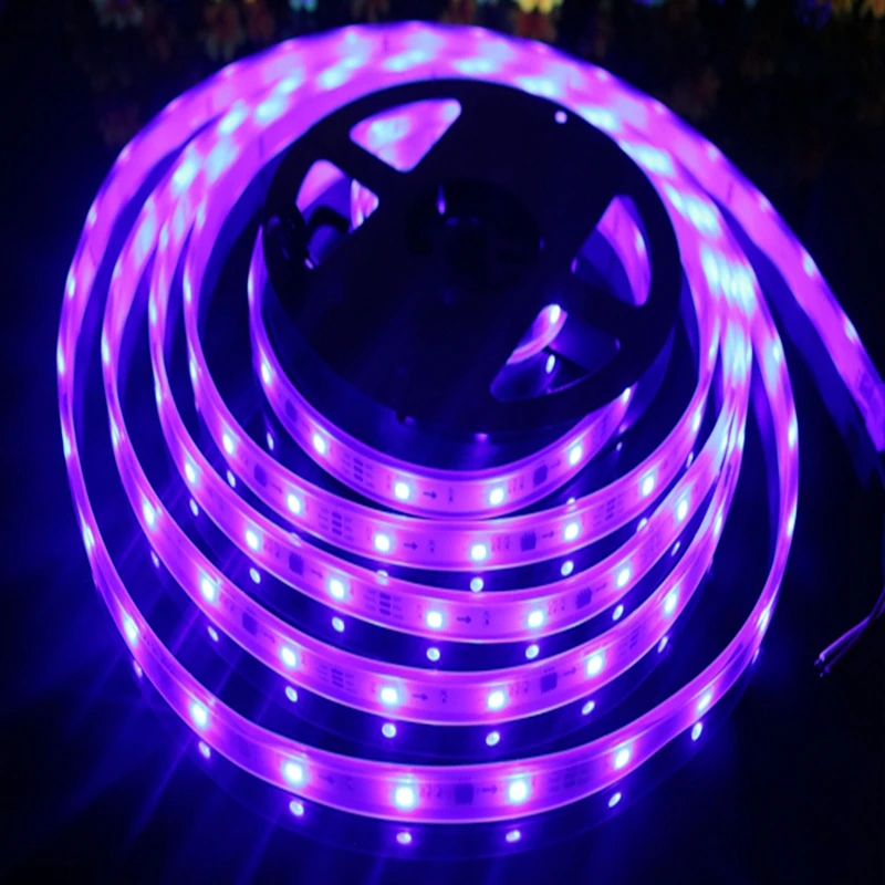 KZKRSR 5 м/рулон 16.5ft DC12V WS2811 2811 IC 30/60 светодиодов/m 5050 SMD RGB Светодиодная лента