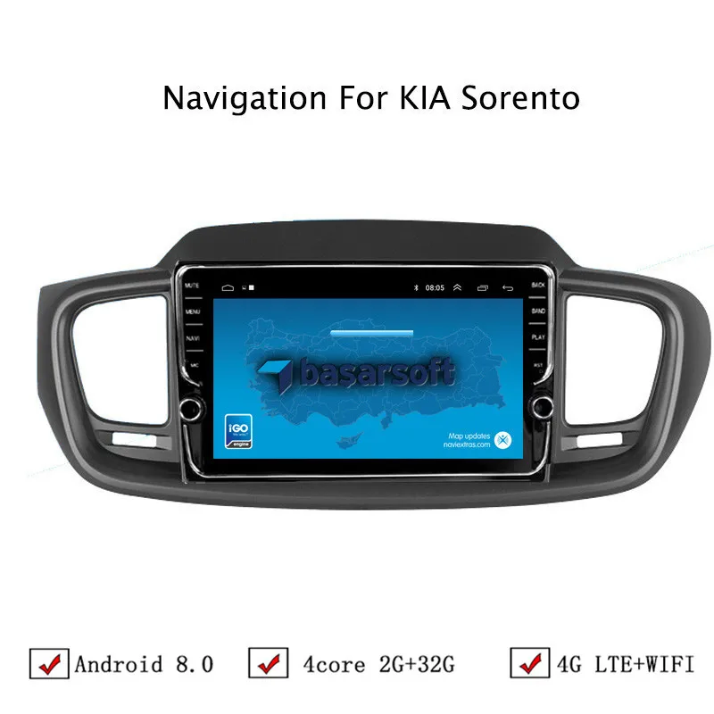 10 1 &quotAndroid 6 0/8 Автомобильная dvd-навигационная система для Kia Sorento 2015 2016 Автомобиль