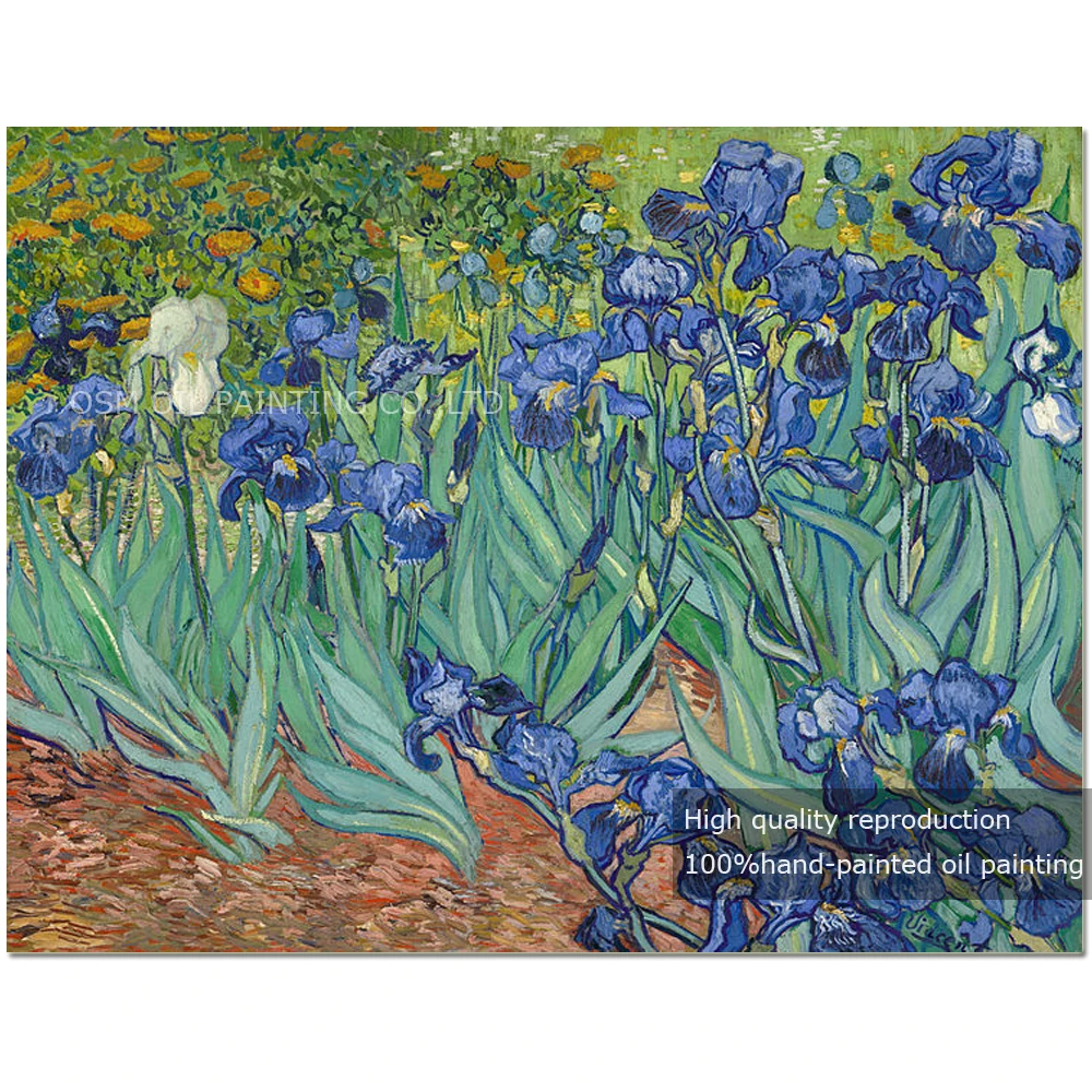 Картина масляная Винсент Ван Гог ирисы цветы