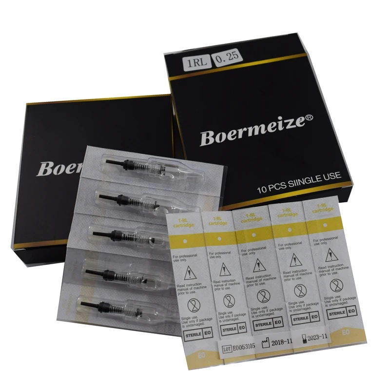 Перманентный макияж иглы 10 шт одноразовые полуперманентные татуировки картридж