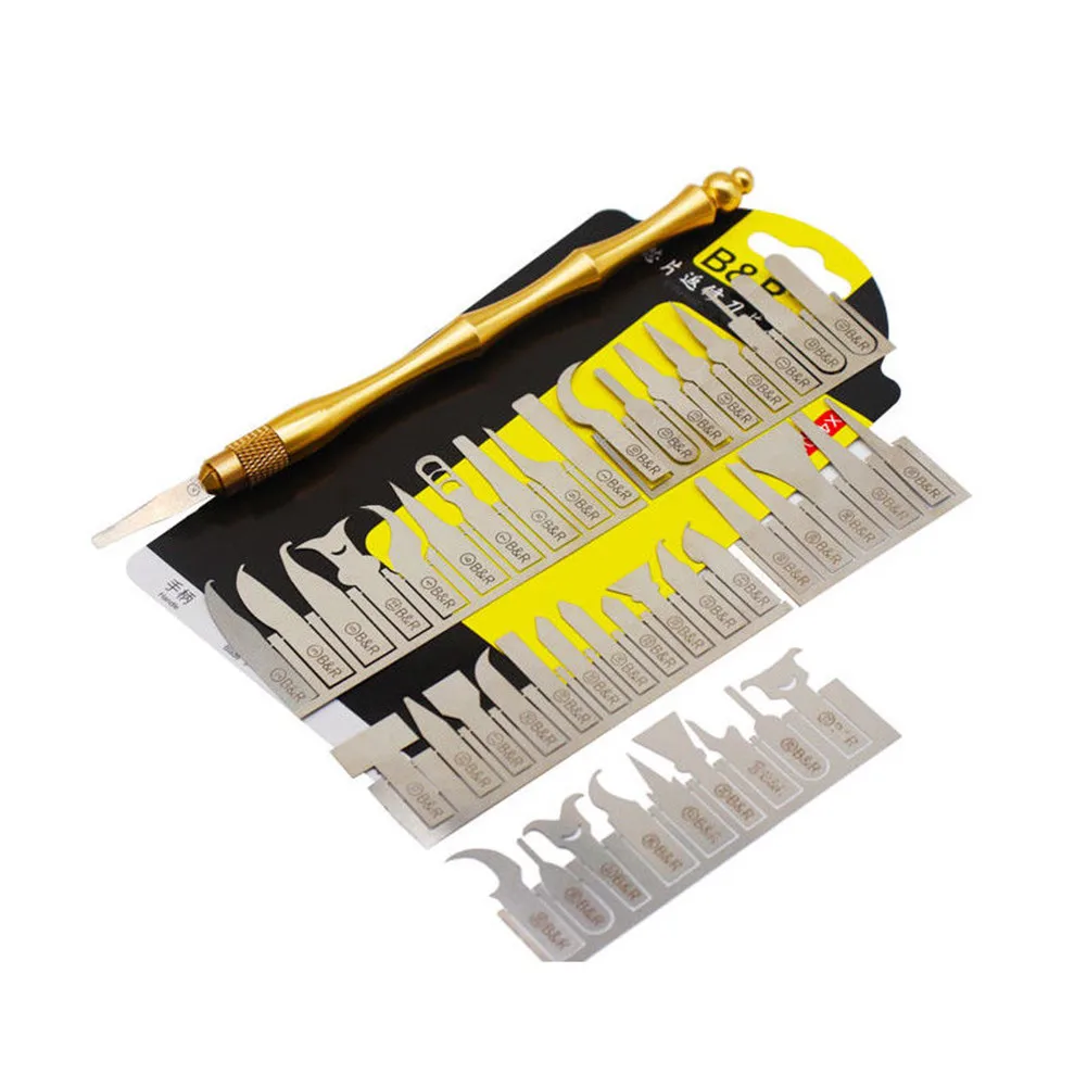 43 шт./компл. нож для ремонта BGA процессор NAND чип IC удаление клея разборка лезвия
