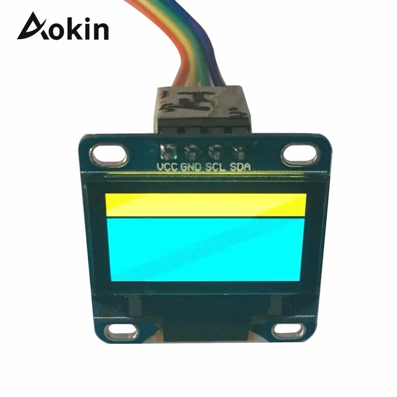 0 96 &quotдюймовый I2c IIC Серийный 12864 128X64 OLed Желтый Синий ЖК экран светодиодный дисплей