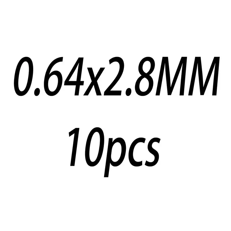 0.64x2.8MM 10PCS 10 шт. 0,5/0,64/0,76/0,81 мм 14 K, покрыто золотом, открытые кольца прыжок из 14-каратного золота с Разделение кольцо для изготовления ювелирных изделий, брелки для ключей& браслет ювелирных изделий - Цвет: 0.64x2.8MM 10PCS