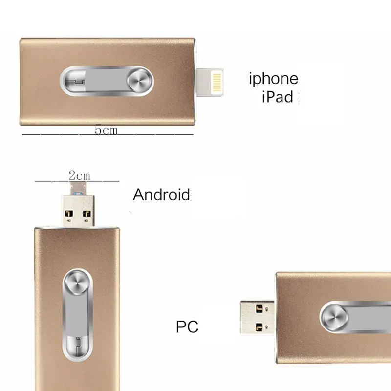 Usb флэш-накопитель 3.0 для iphone 8 7 6 Plus Ipad флешки OTG ГБ 16 32 64 128 ручка привода HD внешний