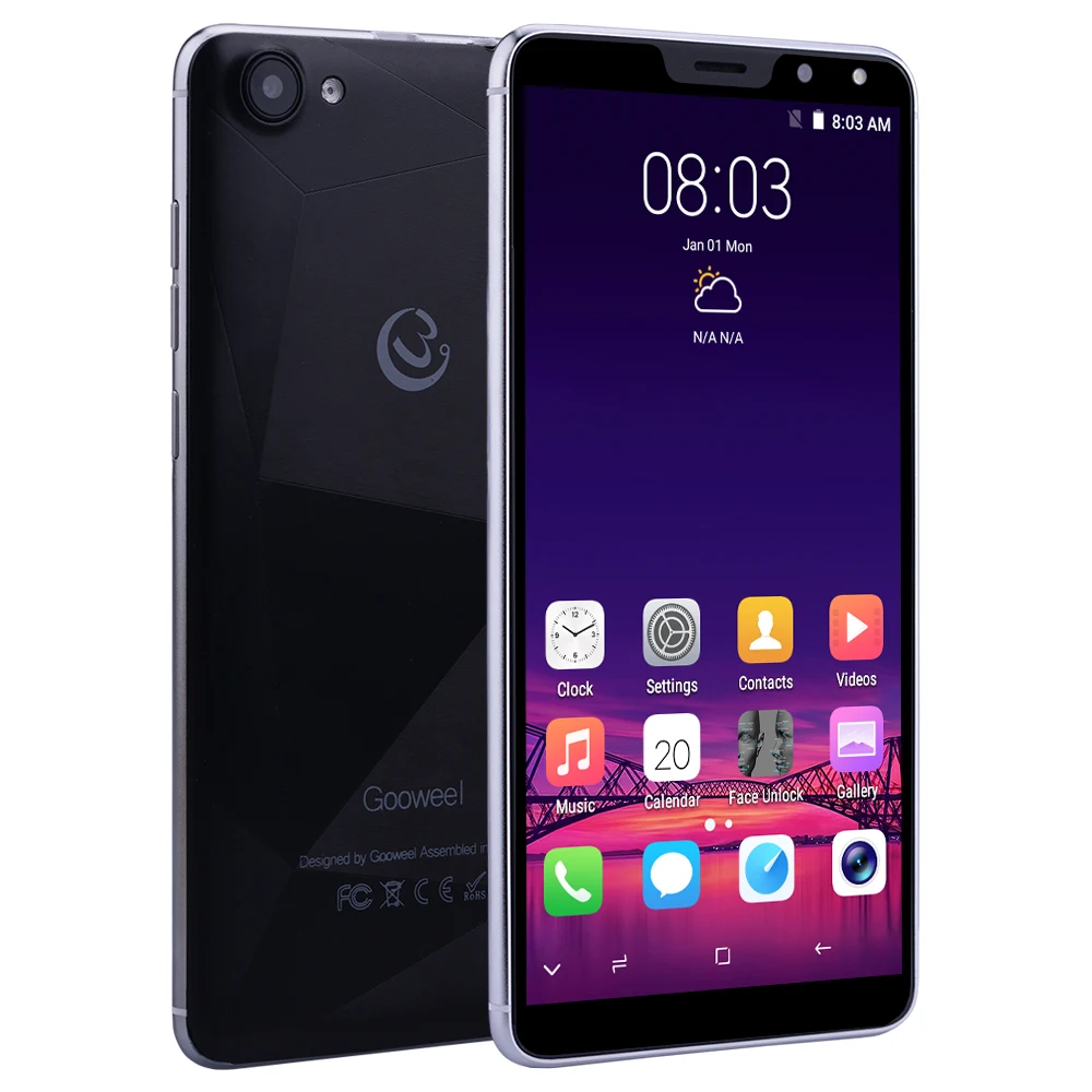 Gooweel M5 плюс Face ID смартфон 5 99 дюймов ips 18:9 экран мобильный телефон MTK6580 четыре ядра