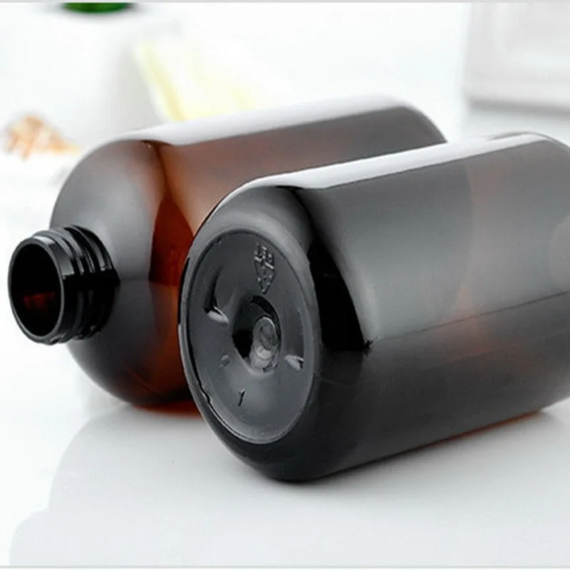 10 шт./лот 250 мл янтарные пополняемые Бутылочки для косметического лосьона