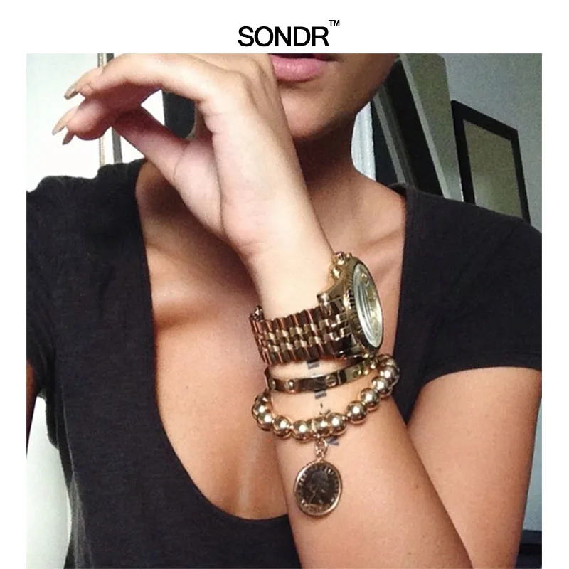 

SONDR 2019 Summer Short sleeve leisure elastic T-shirt V-Neck female new sexy Big chest slimming thin bottom shirt cotton top