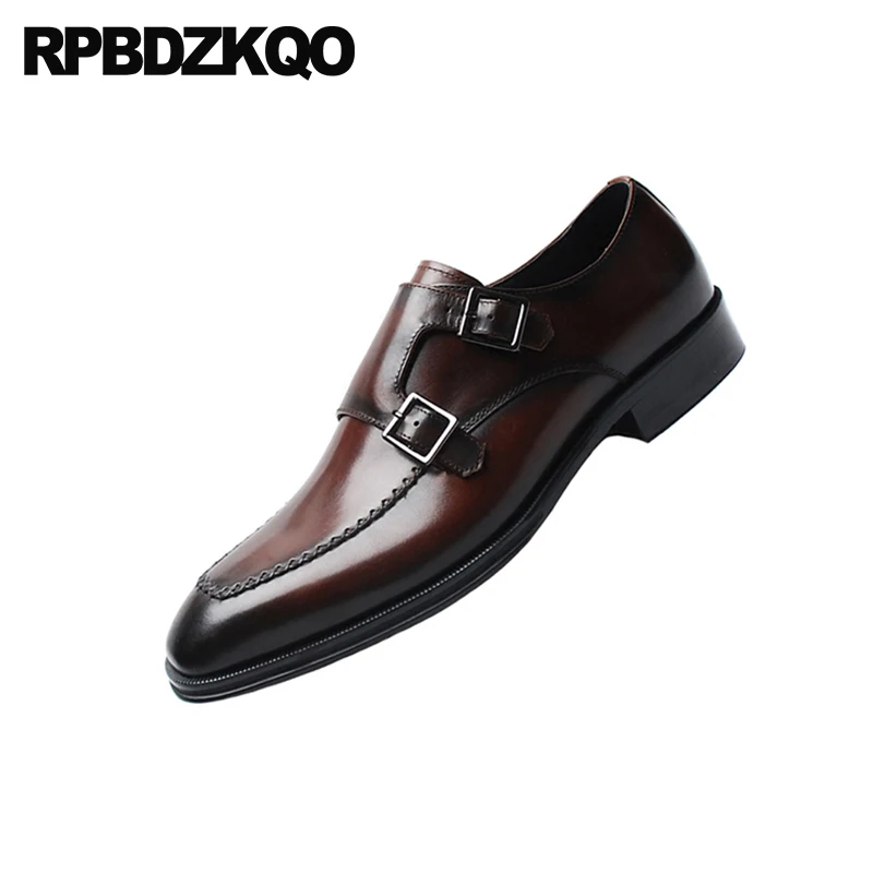 Итальянские офисные мужские классические туфли с застежкой деловой квадратный
