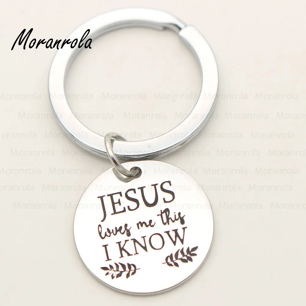 New arried&quotJesus Loves Me This I Know &quotnecklace keychain charm Christian jewelry Jesus necklace gift for Christmas | Украшения и