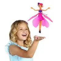 Pink Светящаяся игрушка светодиодный хрустальный шар Ангел маленькая Пчелка волшебный датчик светодиодный вертолет индукционный самолет интеллектуальная игрушка 08 - Цвет: Pink