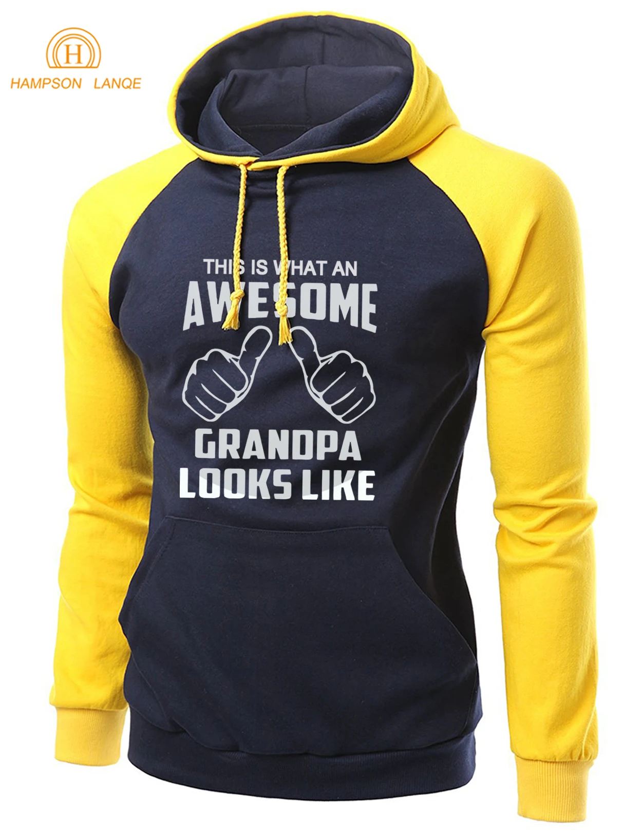 

Funny Hoodies Men This Is What An Awesome Grandpa Looks Like Novelty Raglan Hooded 2019 Autumn Winter Warm Fleece Sweatshirt Men