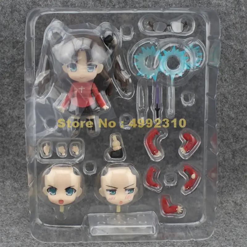 anime cute fate stay night tohsaka rin face changeable pvc action figure collection model doll 10cm Toy | Игрушки и хобби