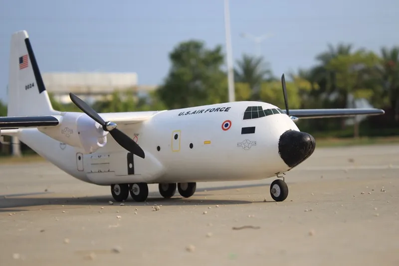 Новое поступление C-160 Cargotrans Твин Геркулес 1120 мм размах крыльев EPOS Warbird транспорт RC самолет комплект для детей Детские игрушки Подарки