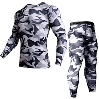 high quality mens clothing compression shirt pants men 2 piece sports suit sweat leggings long pant running tights tracksuit