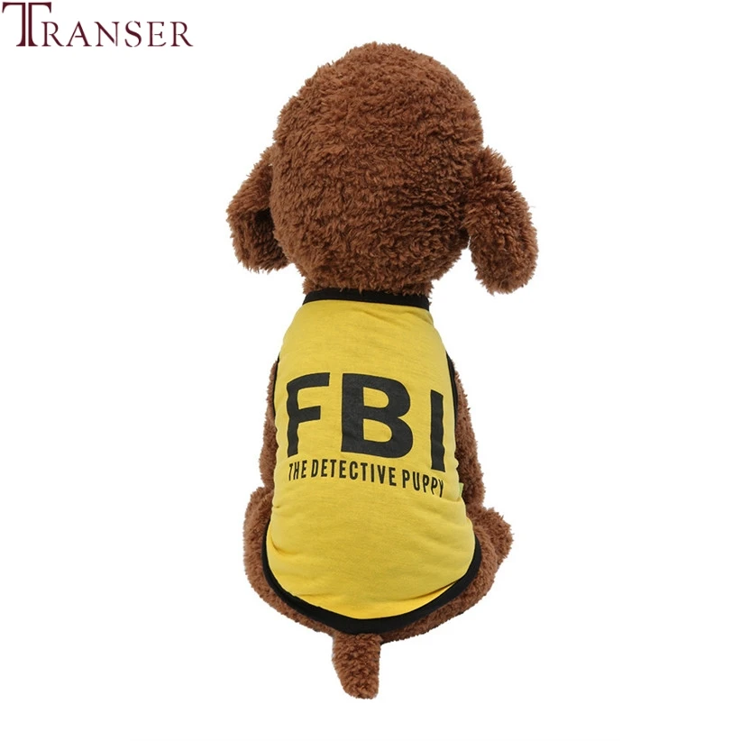 Рубашка Transer с дефектами ФБР для щенков летняя одежда собак жилет домашних