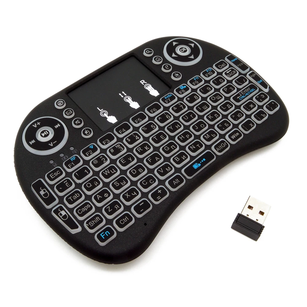 RU ES FR беспроводная клавиатура с сенсорной панелью 3 цвета|keyboard air mouse|air mousewireless