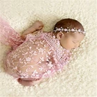 Реквизит для фотосъемки новорожденных для мальчиковдевочек новорожденных вязаный крючком с кисточками эластичная кружевная накидка детские пеленки реквизит для фотосъемки одежда