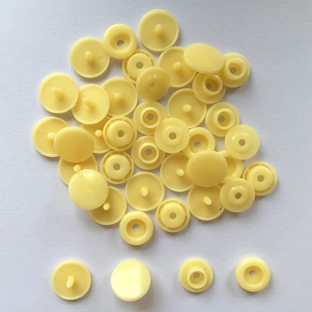 150set beige yellow U-образная застежка, плоскогубцы, кнопка KAM+ 150, набор T5, пластиковая полимерная кнопка, кнопка, пресс-шпилька, ткань, кнопка, пресс-машина, швейный инструмент - Цвет: 150set beige yellow