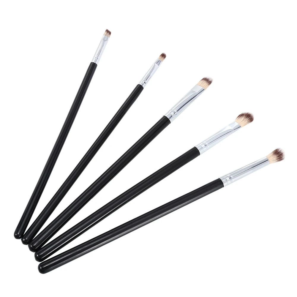 5 шт. кисти для макияжа кисть теней век косметическая инструмент с деревянной