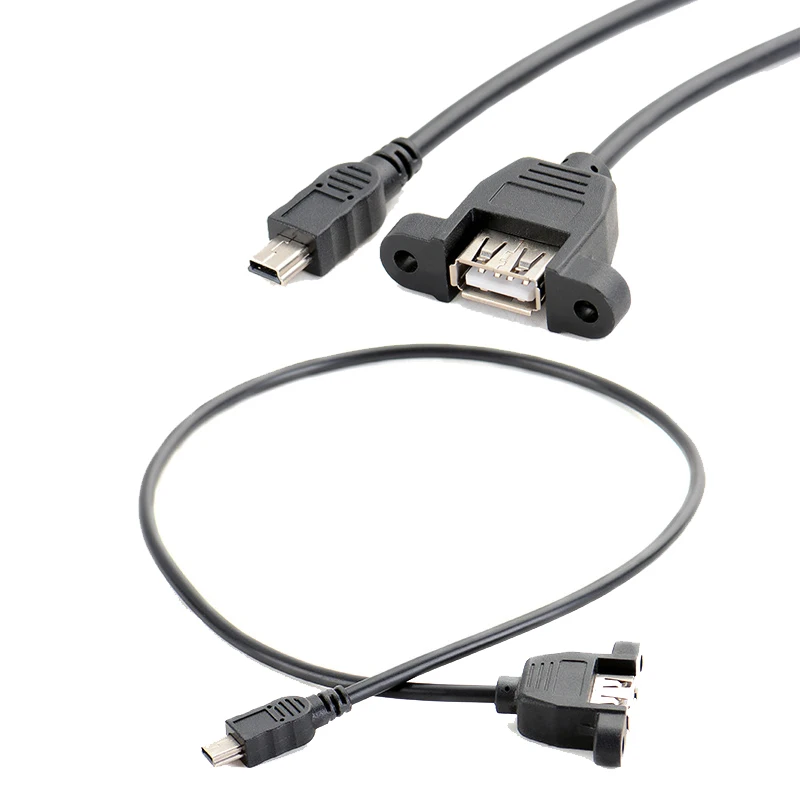 Usb 2 0 Женская пара T порт для передачи данных и зарядки мини usb Кабель-адаптер с