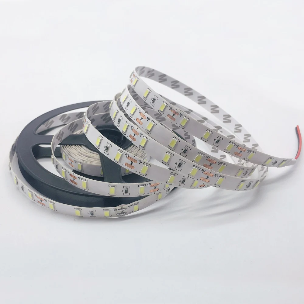1/2/3/4/5 м IP65 водонепроницаемая светодиодная лента 5630 SMD DC12V 60 светодиодов/м 5730 бар