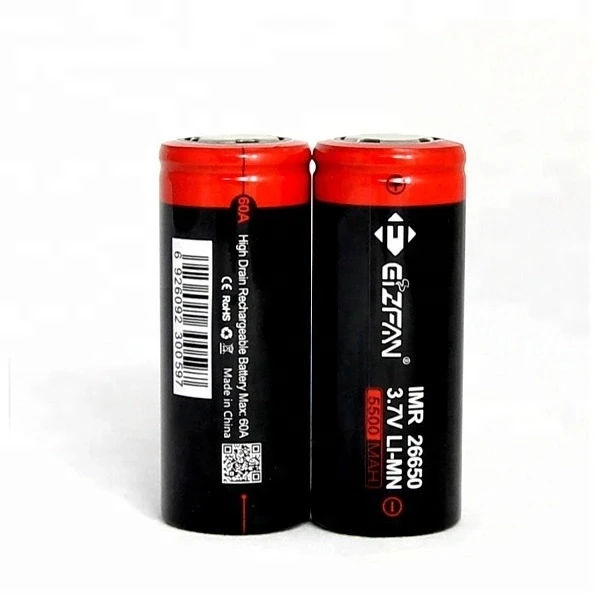 EIZFAN IMR 26650 5500 мАч 60A EFAN Li Ion 3 7 В аккумуляторная батарея для Mech Box Mod Vaporizer Kit мощный